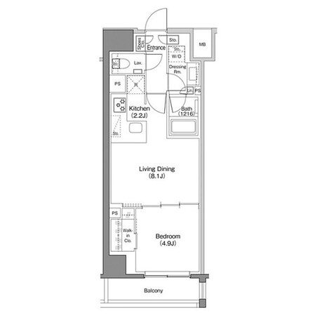 ザ・パークハビオ日本橋馬喰町の物件間取画像